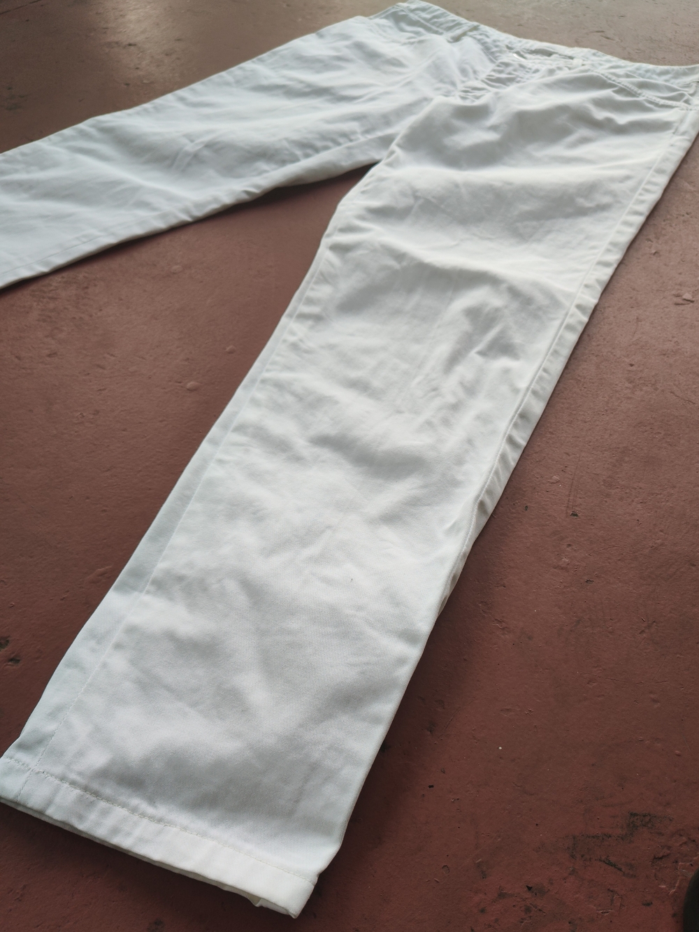 PRADA Milano Men’s White Denim Logo Jeans Button Fly Size 34x30 Vtg Y2k Archive - Picture 4 of 16